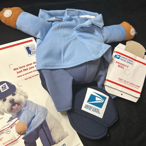 USPS Delivery Driver Dog & Cat Costume - Picture 3 of 5